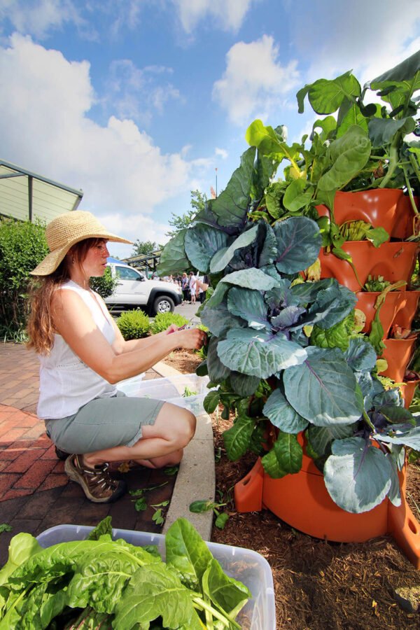 Garden Tower 2™, 50-Plant Composting Vertical Garden Planter - Image 4