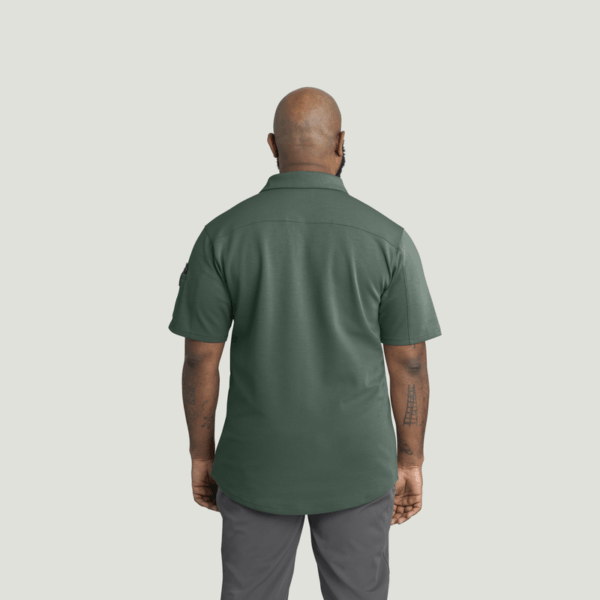 Men's Snap Front Jersey Short Sleeve Work Shirt - Image 3