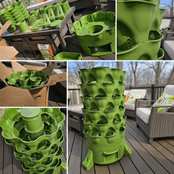 Garden Tower 2™, 50-Plant Composting Vertical Garden Planter - Image 2